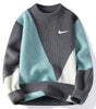 Men's New Trendy Color-Blocked Warm Sweater