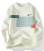 Men's New Versatile Colorblock Knitted Sweater